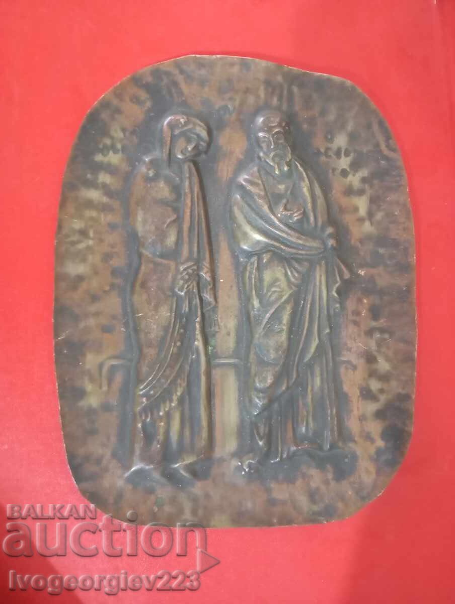 Panou vechi de cupru, icoană