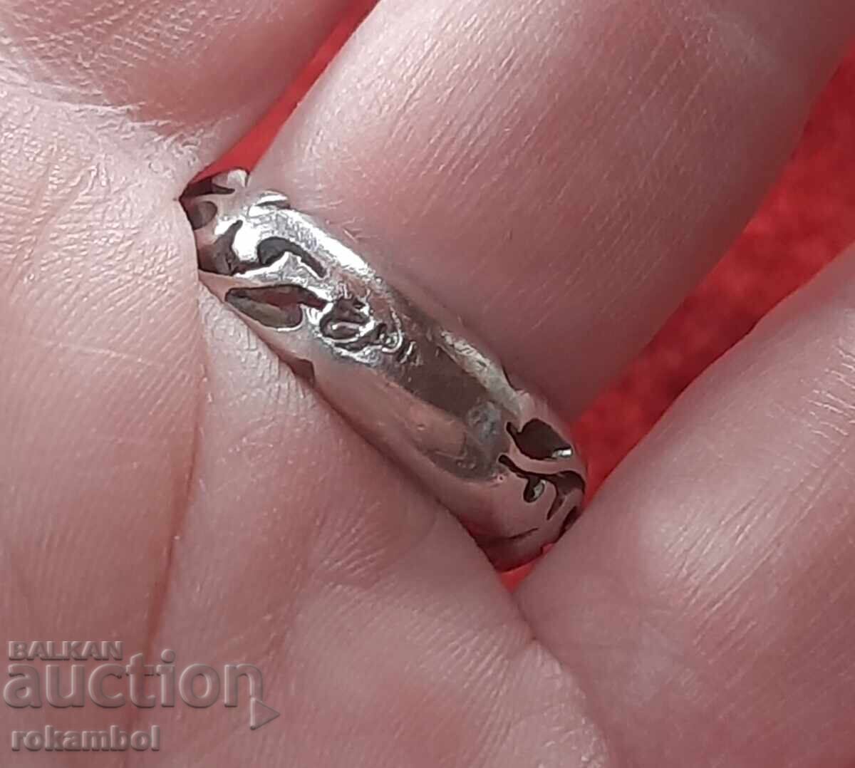 Ασημένιο δαχτυλίδι με τιρκουάζ - 5 Ασημένιο δαχτυλίδι με τιρκουάζ - 5