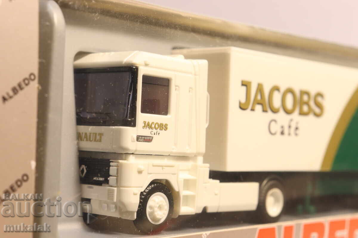 Licitație ALBEDO H0 1/87 JACOBS RENAULT MAGNUM CAMION TIR MODEL