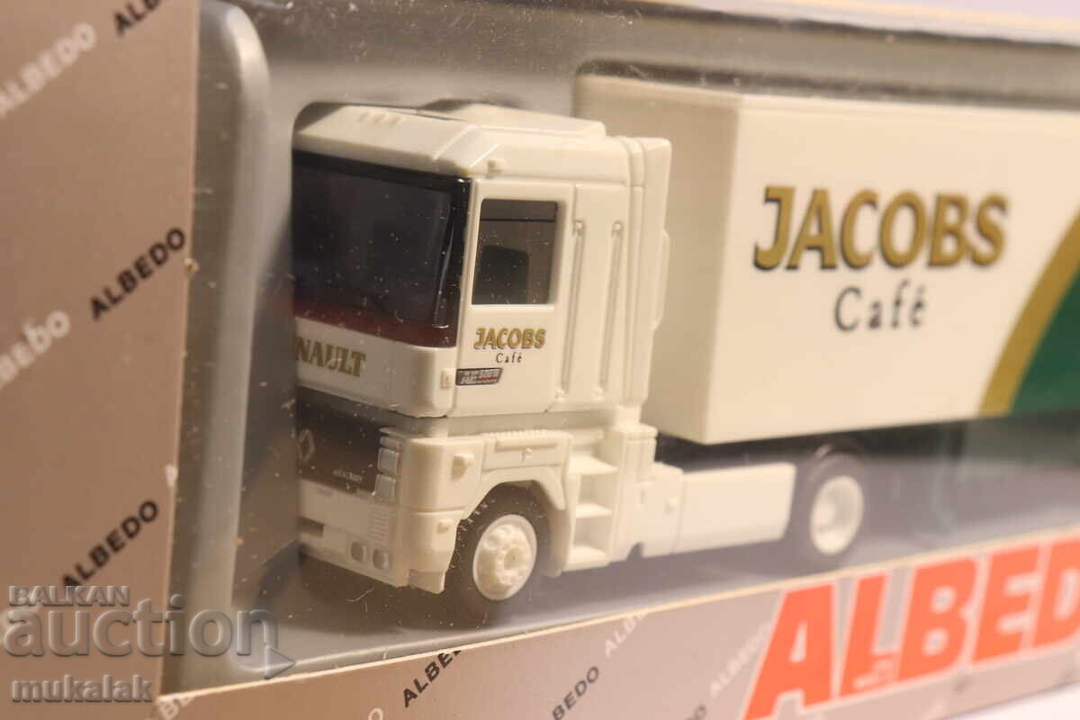 Livrarea ALBEDO H0 1/87 JACOBS RENAULT MAGNUM CAMION TIR MODEL