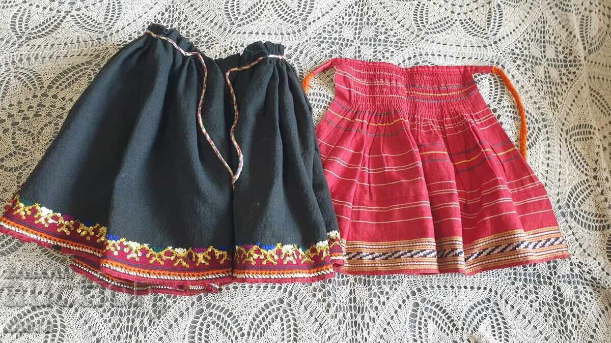 Autentic set pentru copii - șorț și vestă din costum tradițional de la Herța - 6