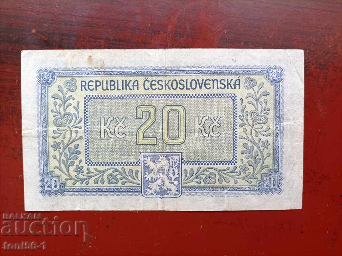 Cehoslovacia 20 coroane 1945 cu preț € 20.00 | 39.12 BGN