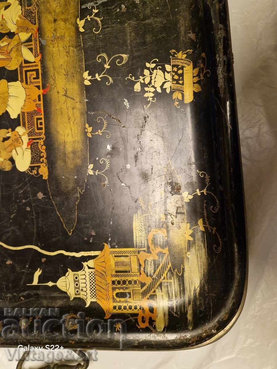 Delivery of Large Old Asian Tray for Connoisseurs Delivery of Large Old Asian Tray for Connoisseurs