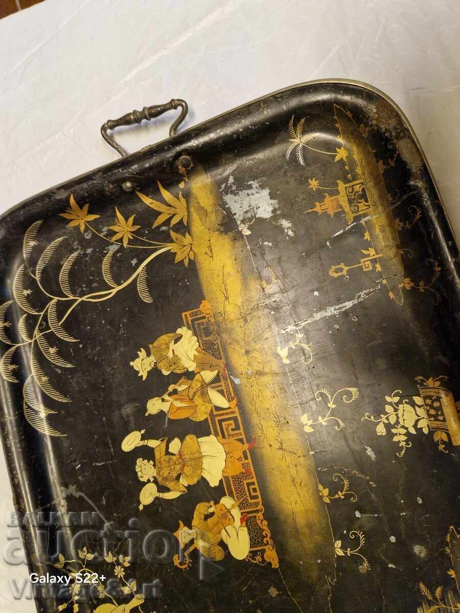Large Old Asian Tray for Connoisseurs - 6 Large Old Asian Tray for Connoisseurs - 6