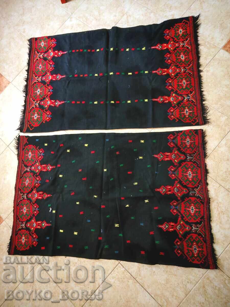 Δύο Μεγάλα Παλιά Μαξιλάρια Χέρτσοϊ για Μιντέρ 20ος αιώνας - 7