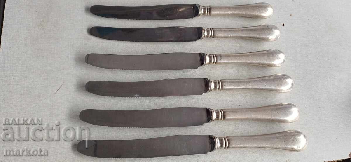 Σερβίτσια με ασημένια επικάλυψη - μαχαίρια Solingen