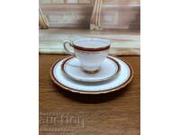 Τριπλό σετ από λεπτή πορσελάνη κόκαλο