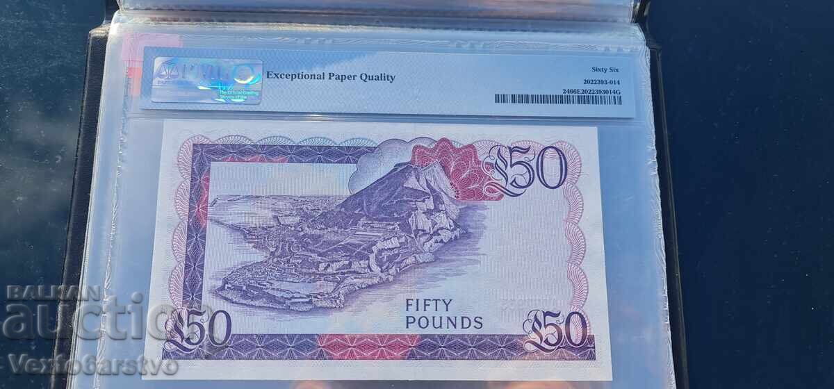 Bancnotă --Bancnote-50 lire sterline 1986-Gibraltar-Anglia cu preț € 51.00 | 99.75 BGN