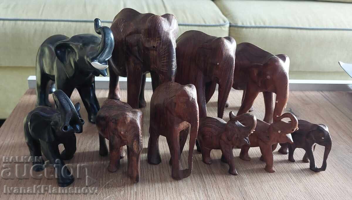 Figurine elefanți pentru colecționari 10 bucăți Figurine elefanți pentru colecționari 10 bucăți