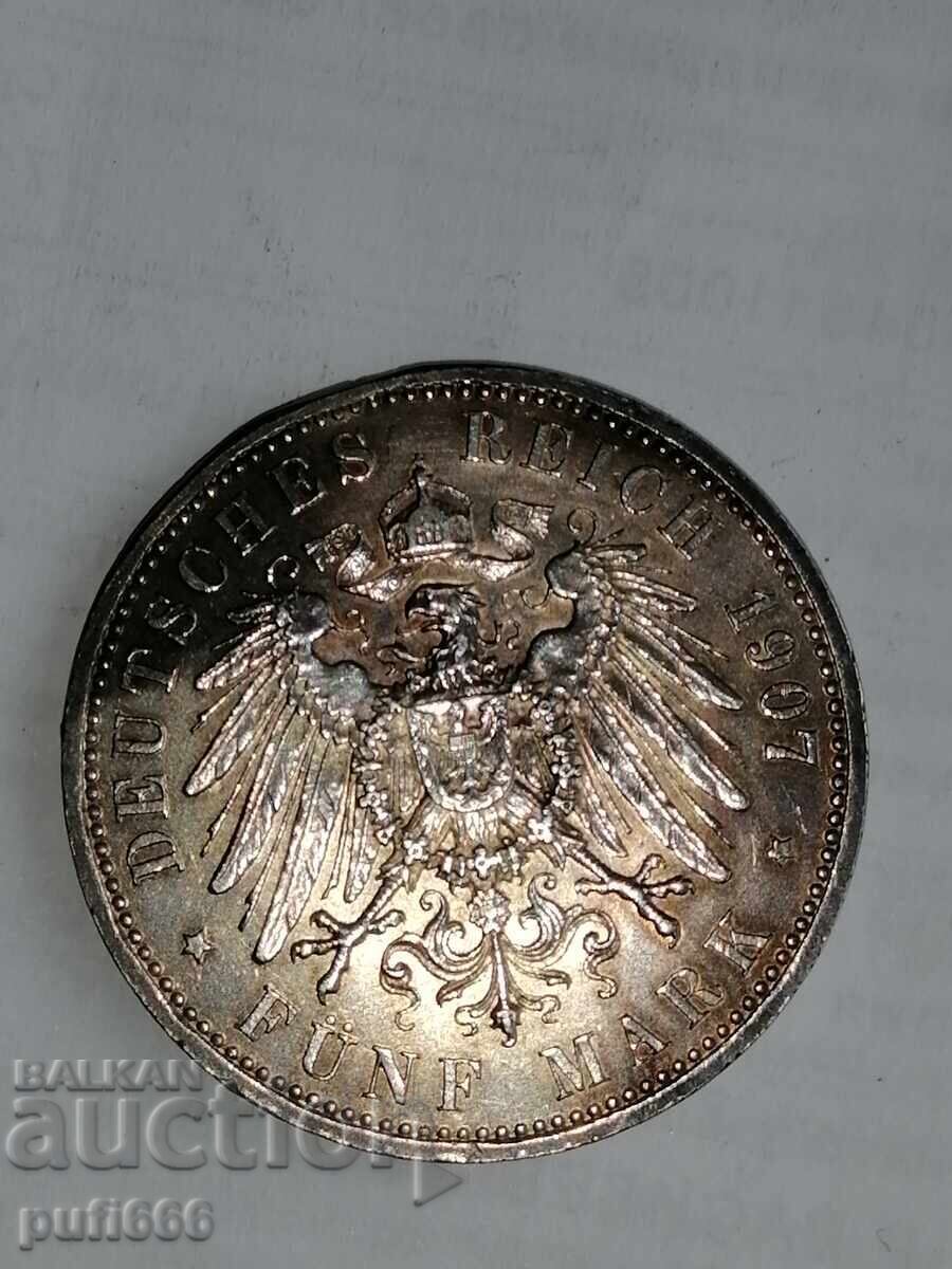 5 mărci 1907 - 6