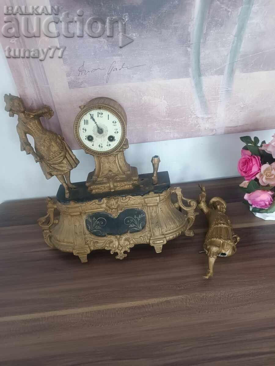 Δημοπρασία Γαλλικό διακοσμητικό ρολόι τζακιού του τέλους του 19ου αιώνα