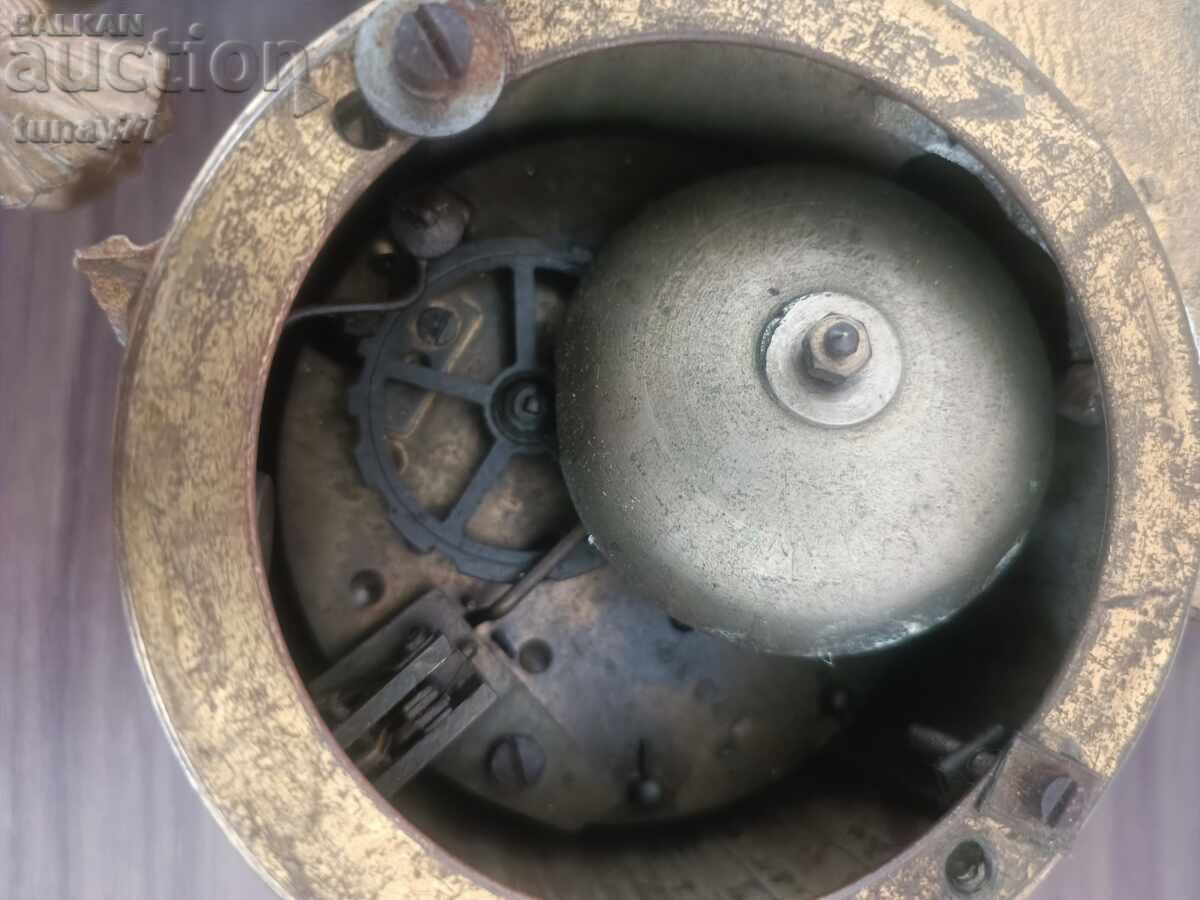 Γαλλικό διακοσμητικό ρολόι τζακιού του τέλους του 19ου αιώνα - 5