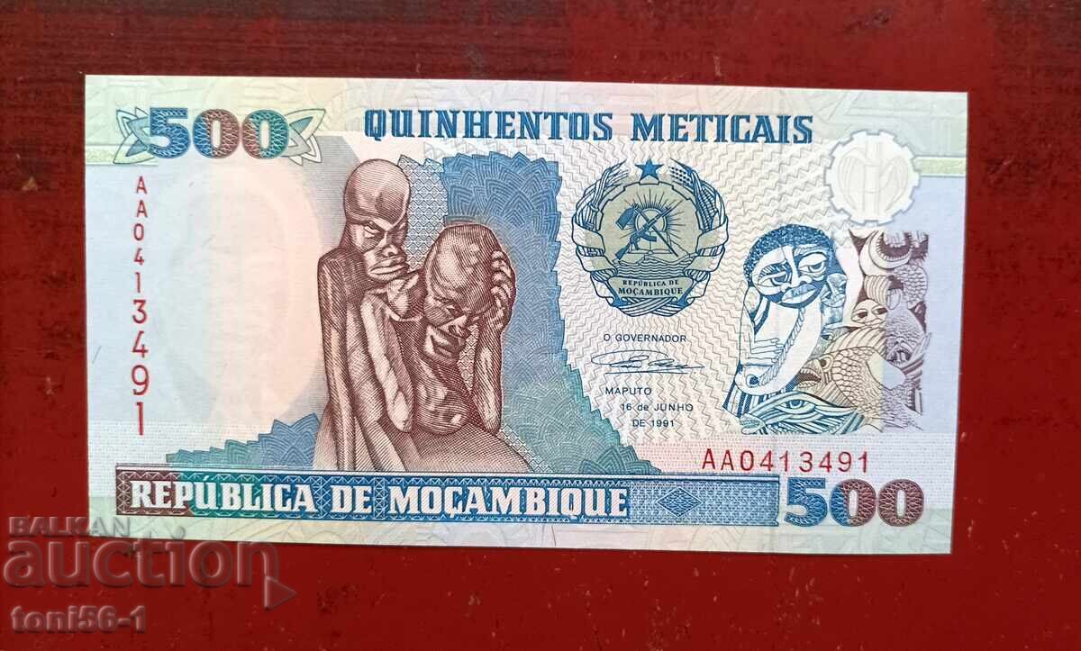 Mozambic 500 meticais 1989 UNC