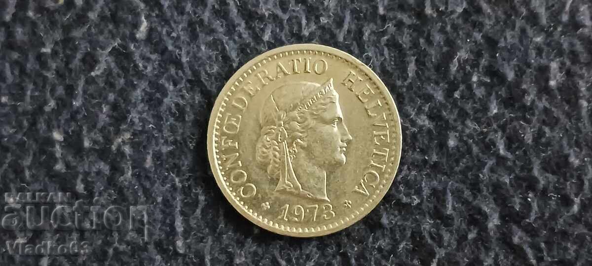 Ελβετία 10 ραπέν (σεντίμ) 1973 με τιμή € 0.01 | 0.02 BGN