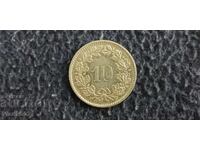 Elveția 10 rappen (centime) 1973