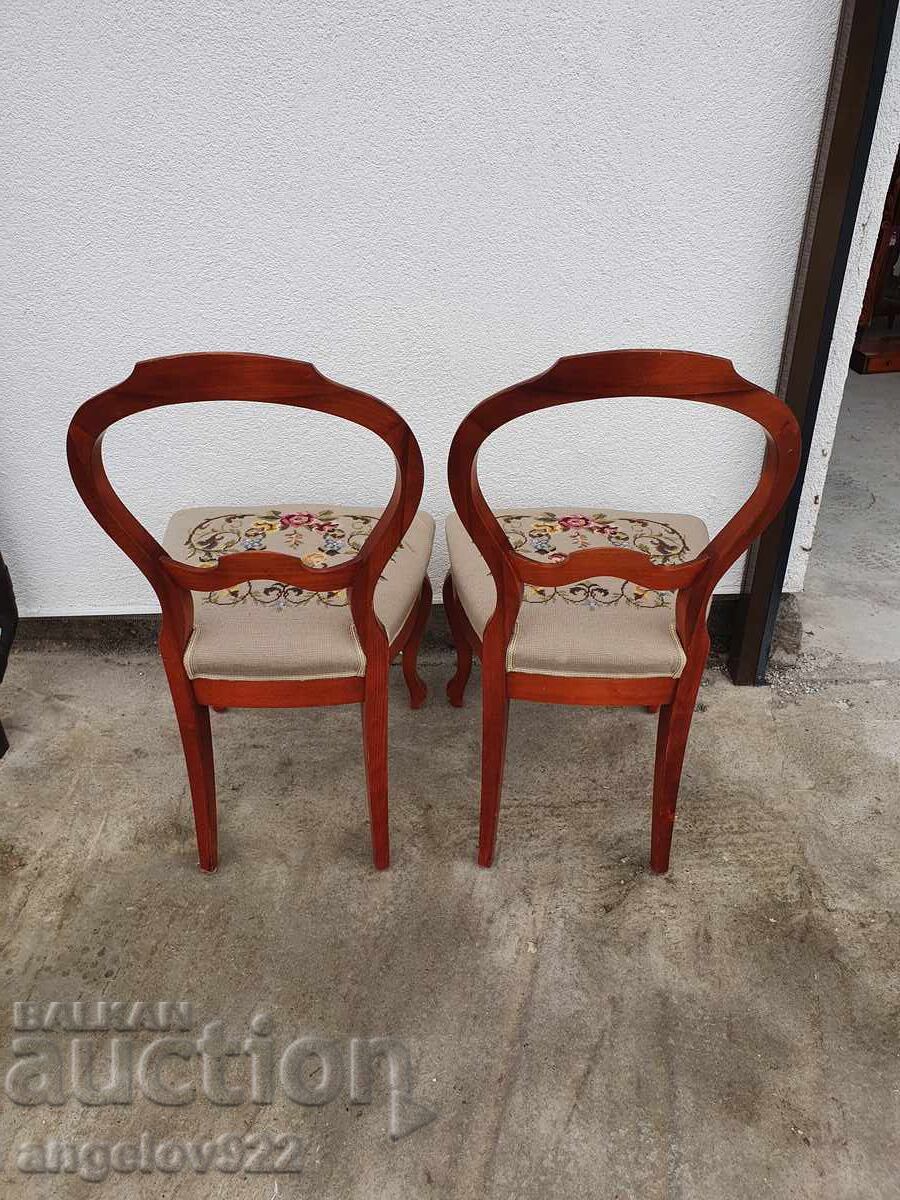 Красиви винтидж столове масив!!! - 5