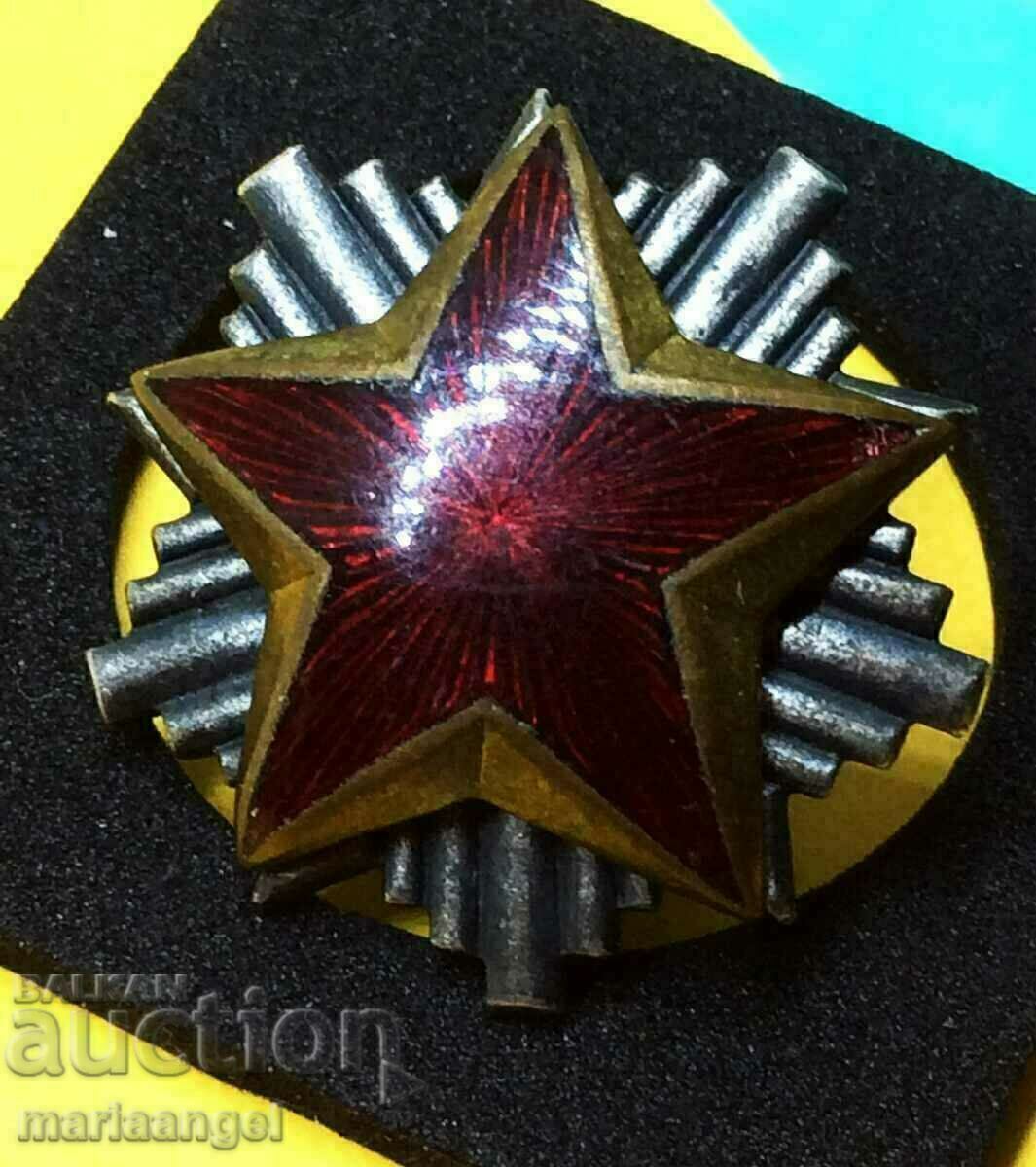 Livrarea Steaua Roșie a Iugoslaviei - cocardă pentru ofițerii din Zagreb
