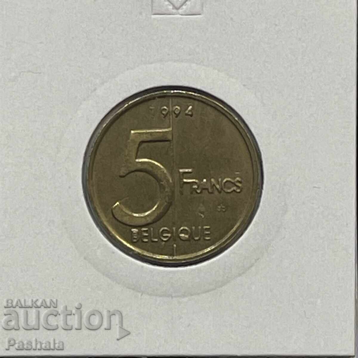 Belgia 5 franci 1994