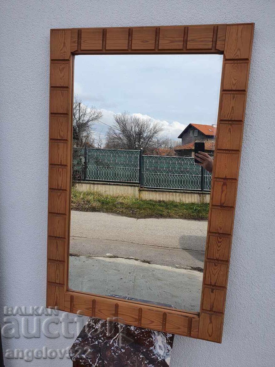Large mirror in a beautiful solid wood frame!!! - 5