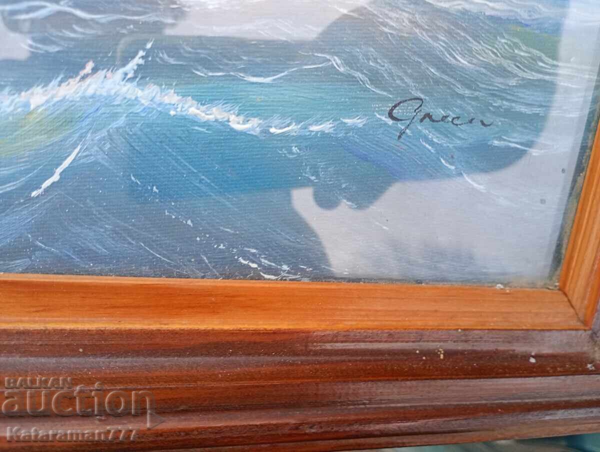 Δημοπρασία Παλιός πίνακας θαλασσογραφίας! Δημοπρασία Παλιός πίνακας θαλασσογραφίας!