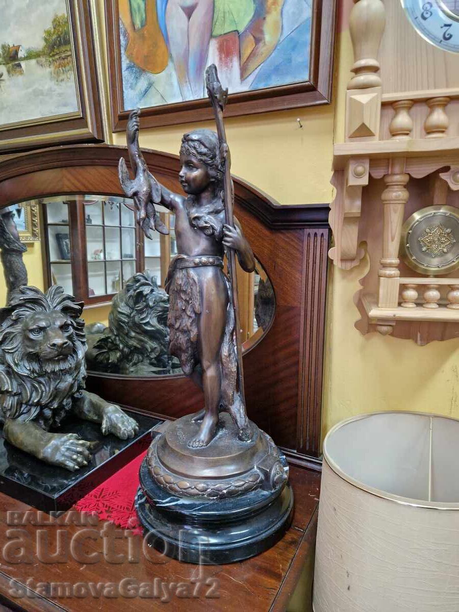 Mare figurină din bronz francez statuetă plastică