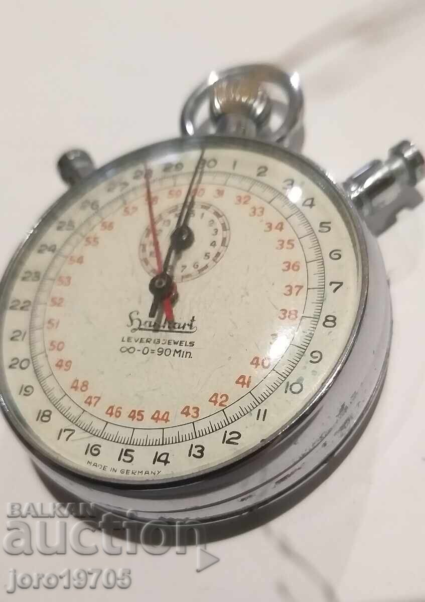 Cronometru vechi ,,HANHART,, 13jewelts Germania cu preț € 25.00 | 48.90 BGN Cronometru vechi ,,HANHART,, 13jewelts Germania cu preț € 25.00 | 48.90 BGN