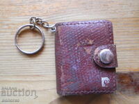 Breloc din piele vintage-agendă "Pierre Cardin"