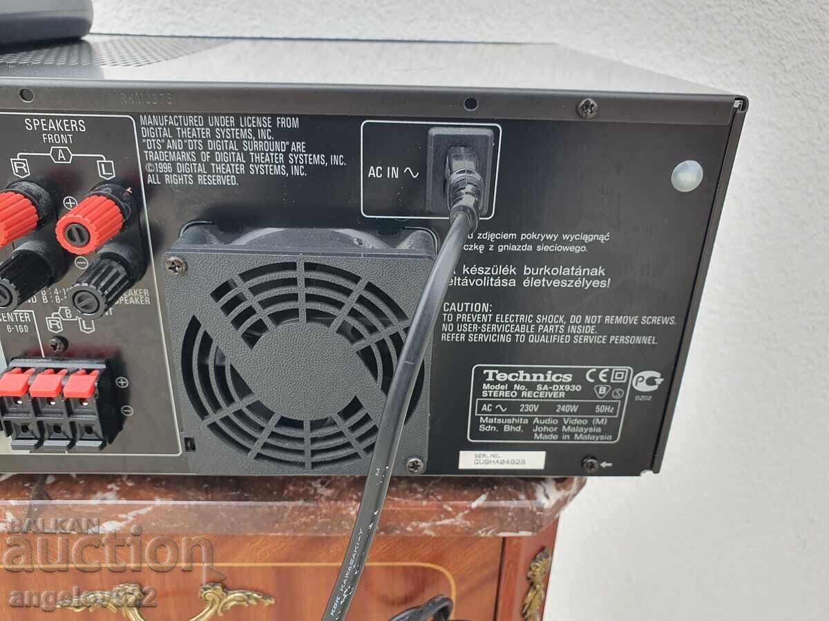 Δέκτης Στερεοφωνικού Technics μοντέλο SA-DX930 - 7 Δέκτης Στερεοφωνικού Technics μοντέλο SA-DX930 - 7