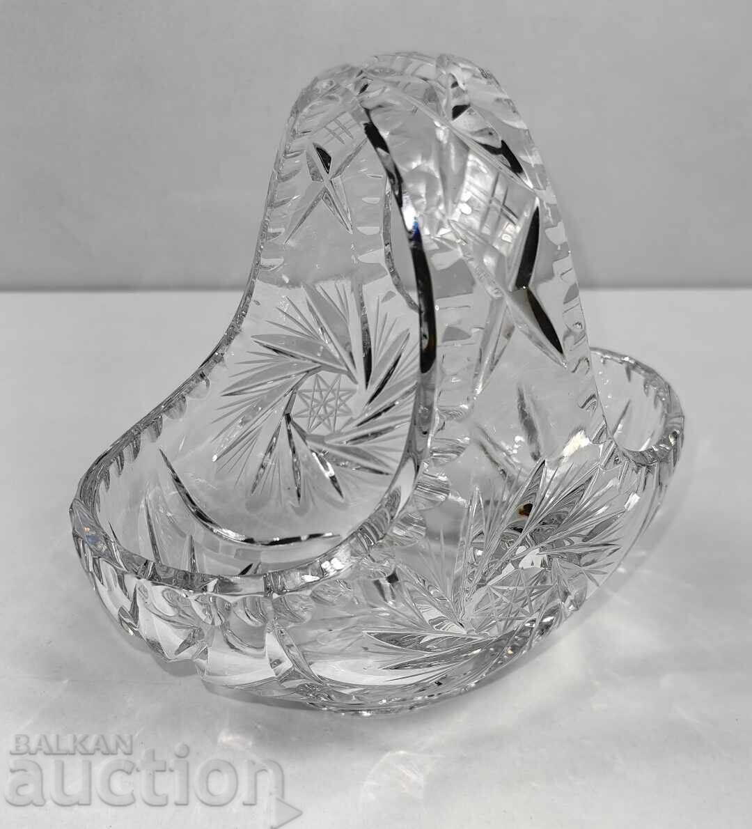 КРИСТАЛНА БОНБОНИЕРА В ОТЛИЧНО СЪСТОЯНИЕ СЪД КРИСТАЛ - 5