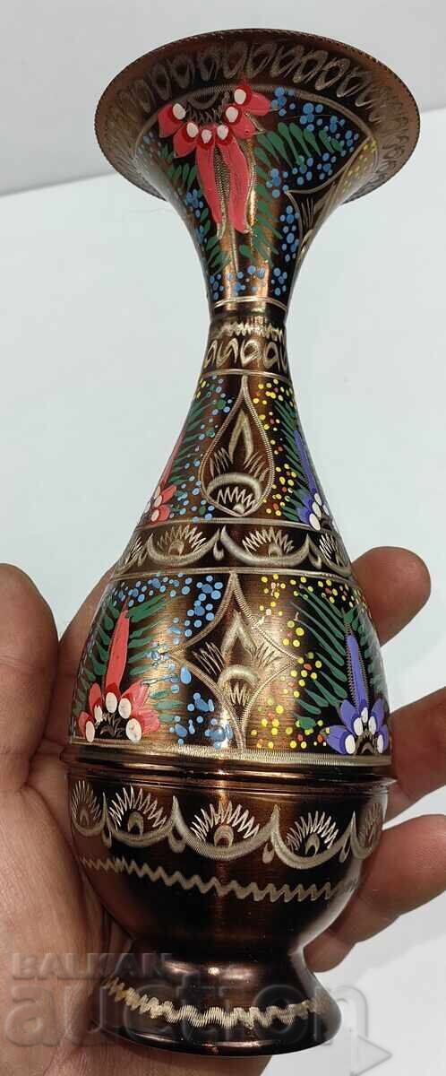 Δημοπρασία ΜΕΤΑΛΛΙΚΟ ΧΕΙΡΟΠΟΙΗΤΟ ΧΑΡΑΓΜΕΝΟ ΚΑΙ ΖΩΓΡΑΦΙΣΜΕΝΟ ΒΑΖΟ ΒΑΖΑΚΙ