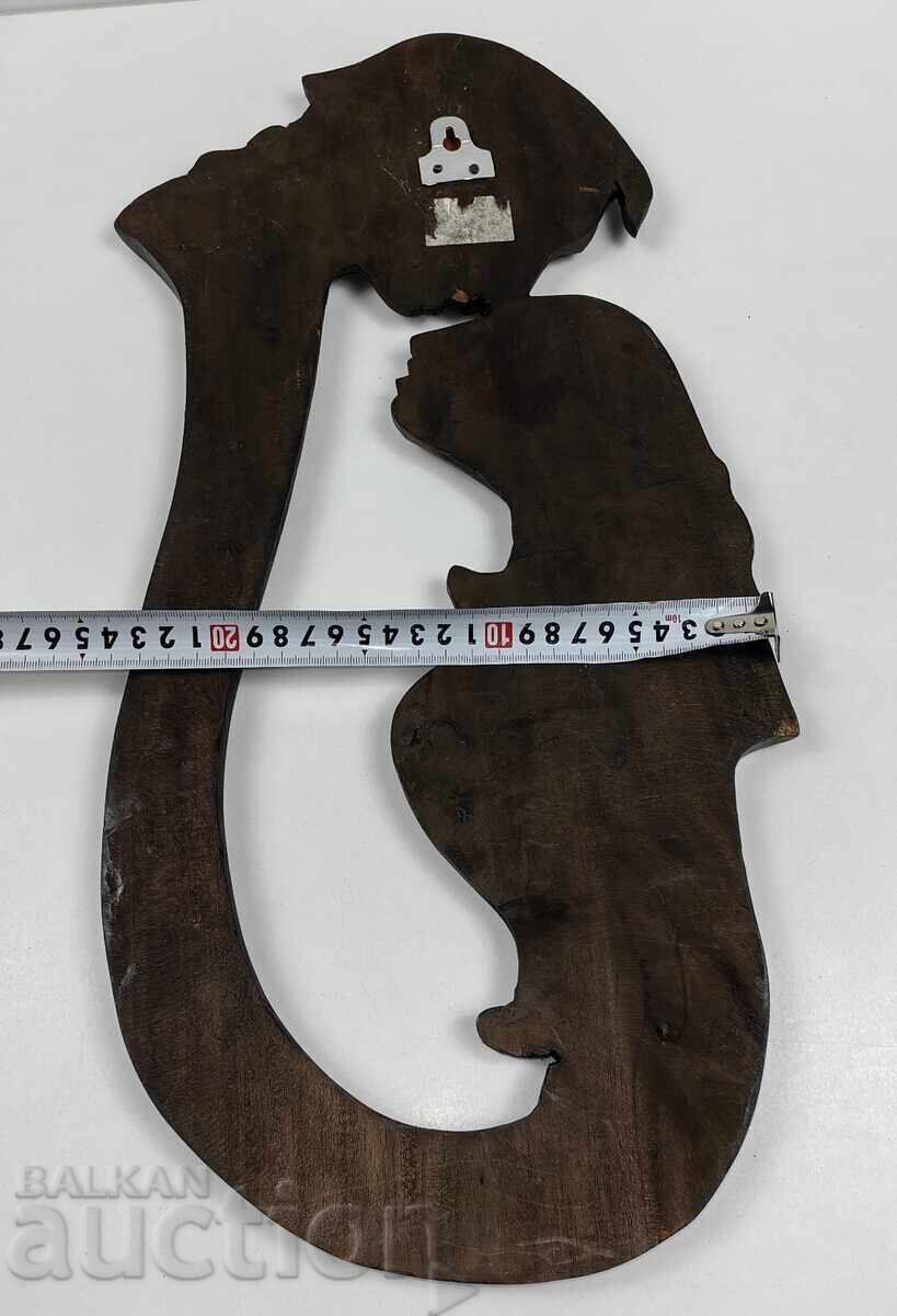 MARE FIGURĂ AFRICANĂ DIN LEMN PANOU BĂRBAT FEMEIE CUPLU ÎNDRĂGOSTIT - 7 MARE FIGURĂ AFRICANĂ DIN LEMN PANOU BĂRBAT FEMEIE CUPLU ÎNDRĂGOSTIT - 7