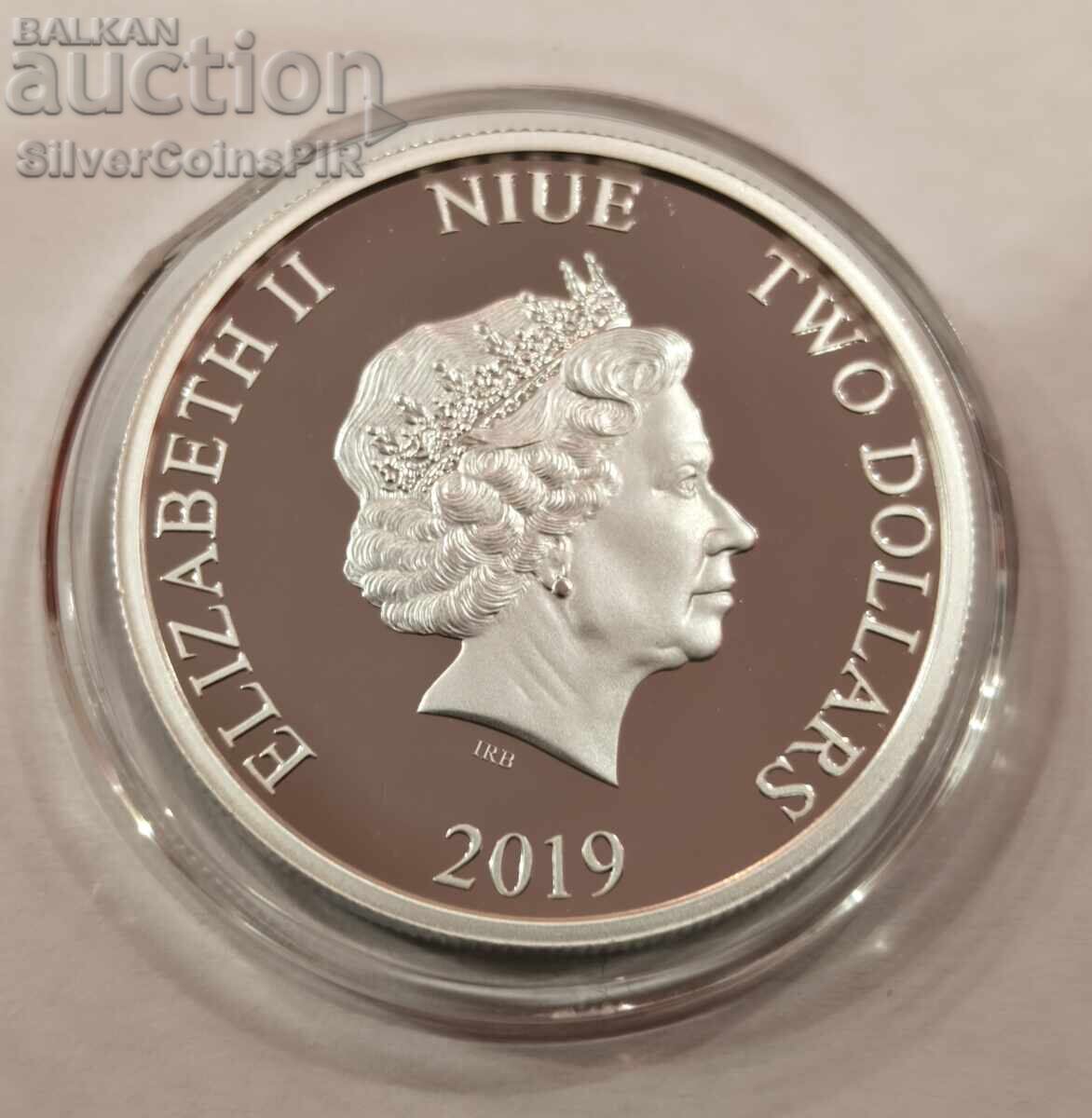 Ασήμι 1 oz Έτος του Χοίρου 2019 Νήσοι Νιούε - 5