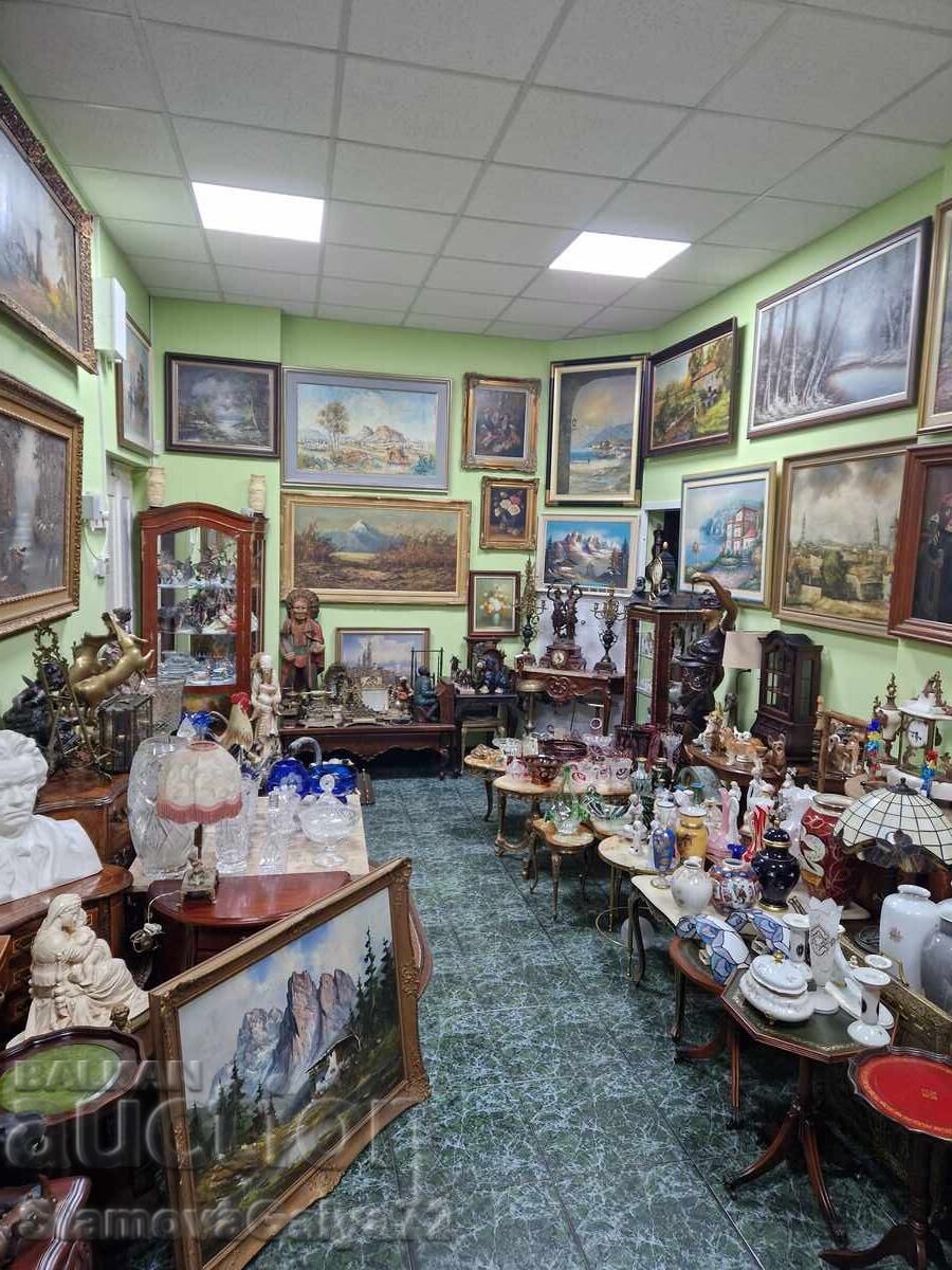 Pair of old antique Art Deco bronze lamps - 7