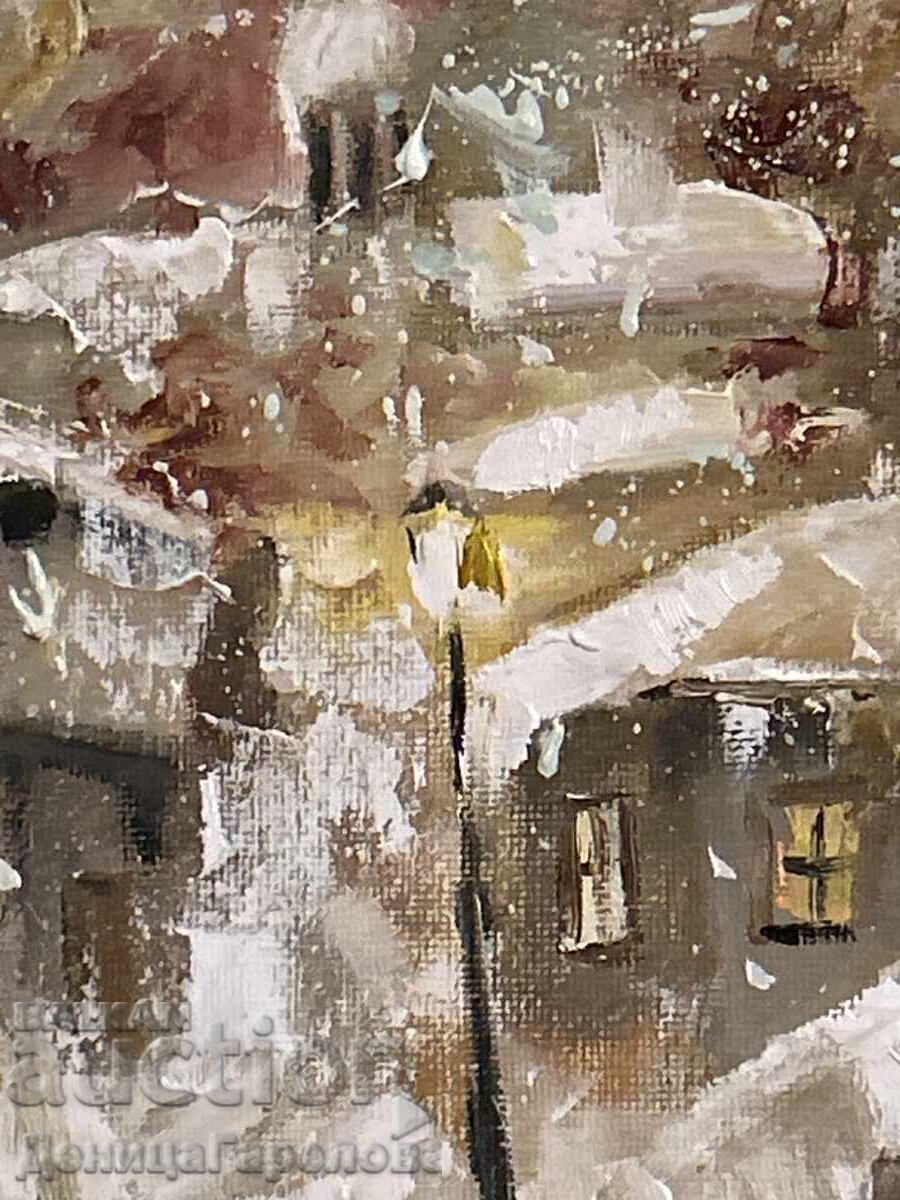 Denitsa Garelova painting 20/30 "Snowy Winter" - 5