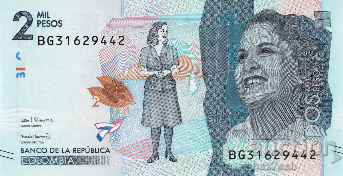 ❤️ ⭐ Κολομβία 2020 2000 πέσος UNC νέα ⭐ ❤️ με τιμή € 2.49 | 4.87 BGN ❤️ ⭐ Κολομβία 2020 2000 πέσος UNC νέα ⭐ ❤️ με τιμή € 2.49 | 4.87 BGN