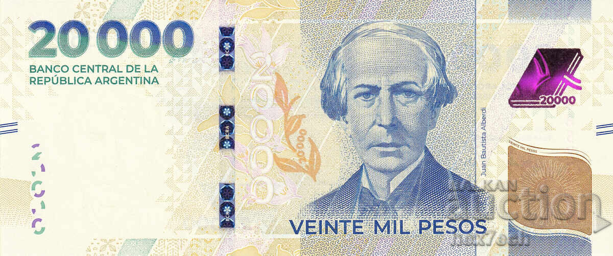 ❤️ ⭐ Αργεντινή 2024 20000 πέσος UNC νέα ⭐ ❤️ με τιμή € 24.99 | 48.88 BGN