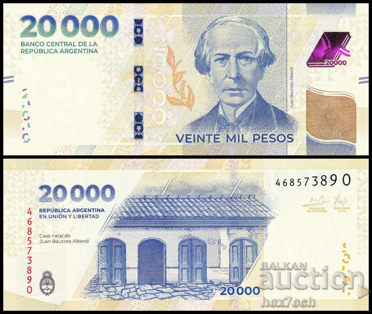 ❤️ ⭐ Argentina 2024 20000 pesos UNC nouă ⭐ ❤️ ❤️ ⭐ Argentina 2024 20000 pesos UNC nouă ⭐ ❤️