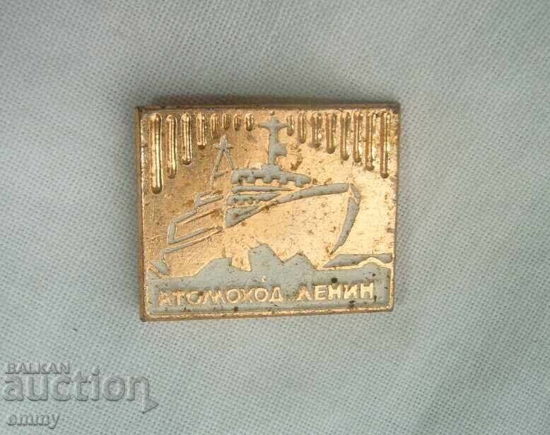 Emblemă - Spărgătorul de gheață atomic "Lenin", URSS, Rusia