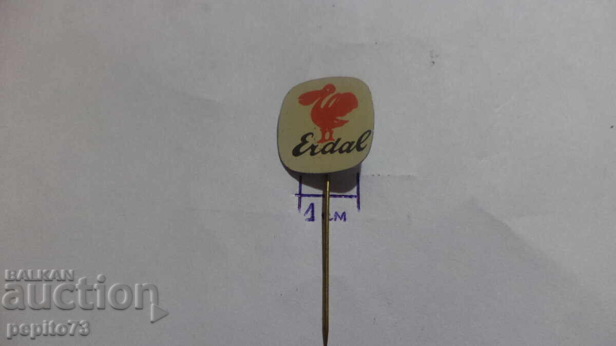 Znachka publicitară, Erdal, marcă de vopsea și ceară pentru pantofi cu preț € 0.50 | 0.98 BGN