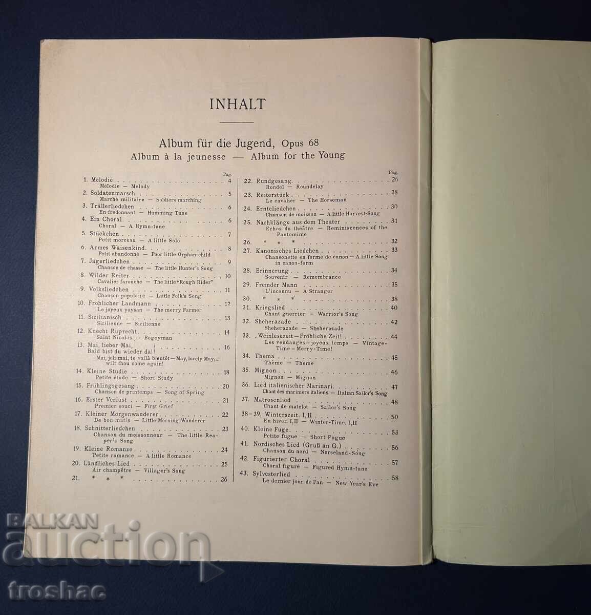 Old Book of Musical Scores - 6