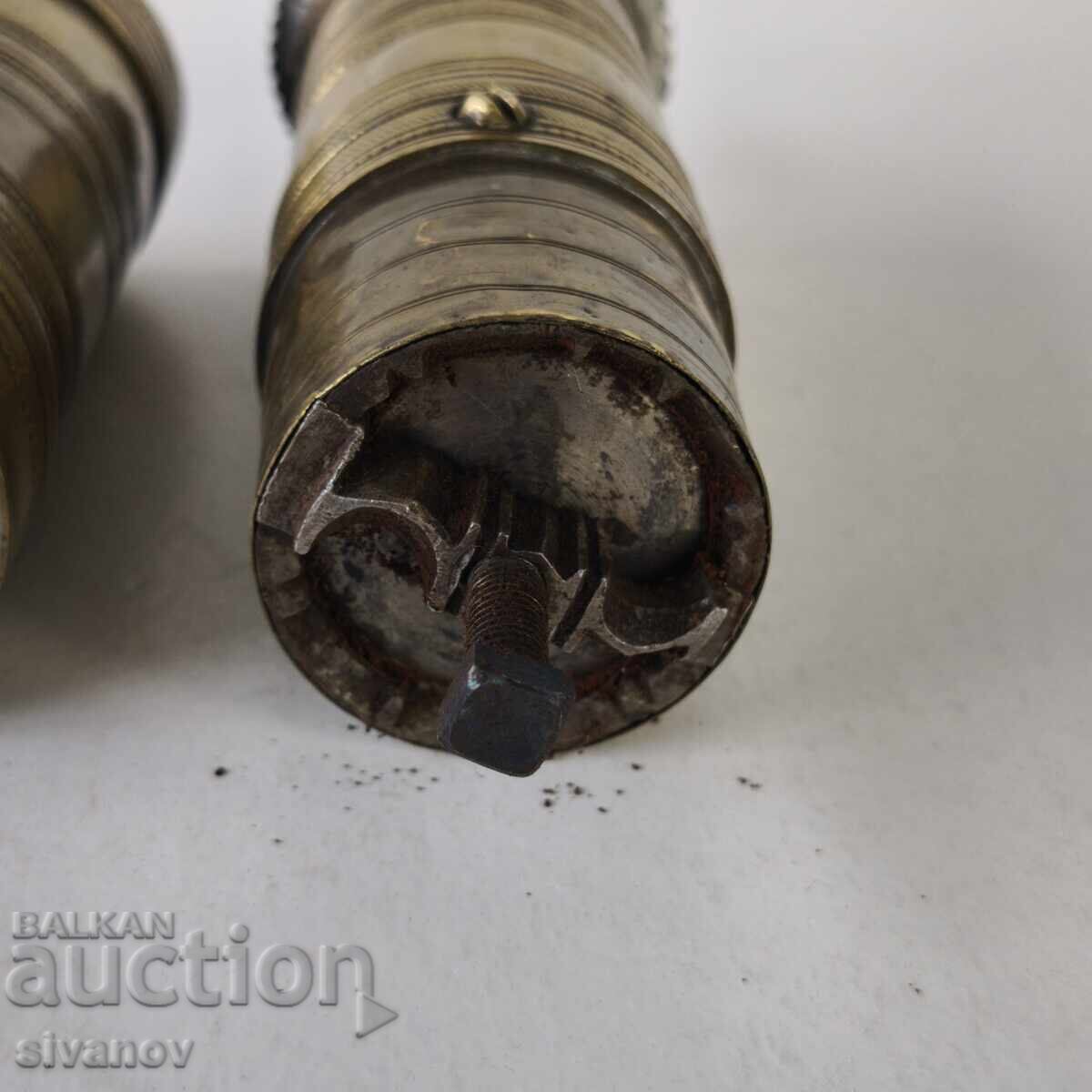 Παράδοση Παλιό οθωμανικό μπρούτζινο μύλος καφέ μύλος τούγρα #6246