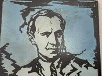 Ζωγραφιά σε μεταλλική πλάκα