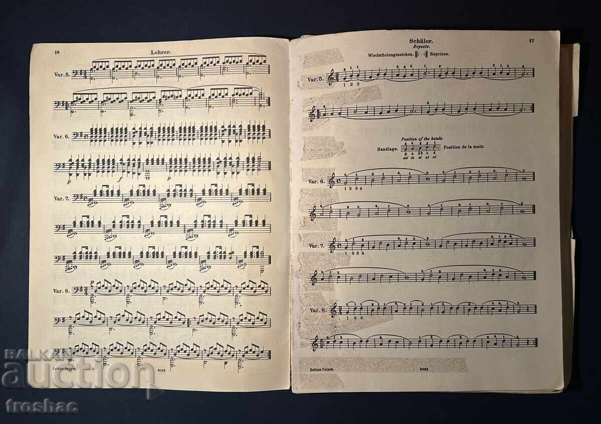 Licitație Carte veche Partituri Muzicale Licitație Carte veche Partituri Muzicale