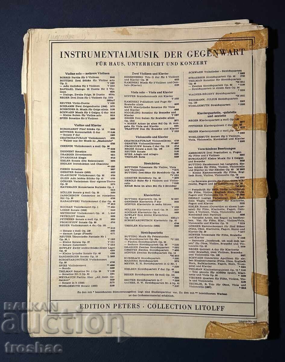 Carte veche Partituri Muzicale - 5 Carte veche Partituri Muzicale - 5