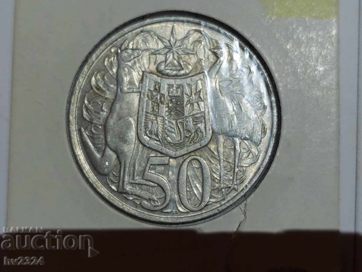 50 cenți 1966, Australia - monedă de argint 50 cenți 1966, Australia - monedă de argint