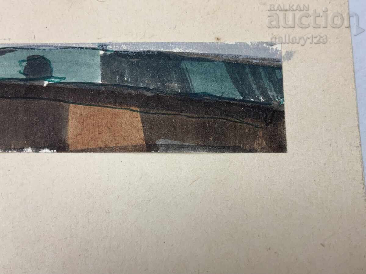 Licitație Proiect original acuarelă peisaj