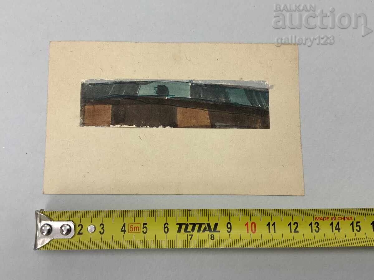 Proiect original acuarelă peisaj