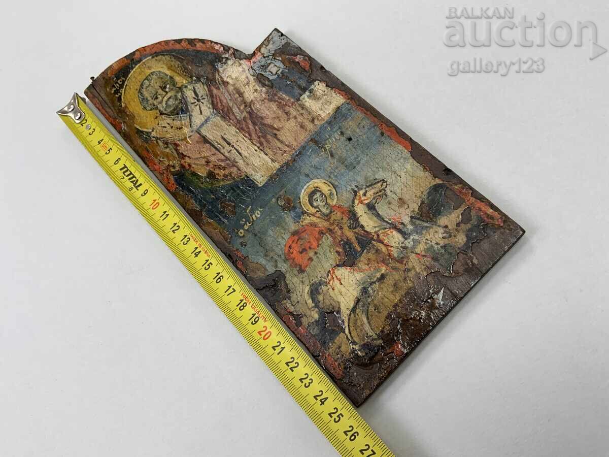 Ușiță pictată veche de triptic, Nicolae, Gheorghe, secolul al XIX-lea - 6