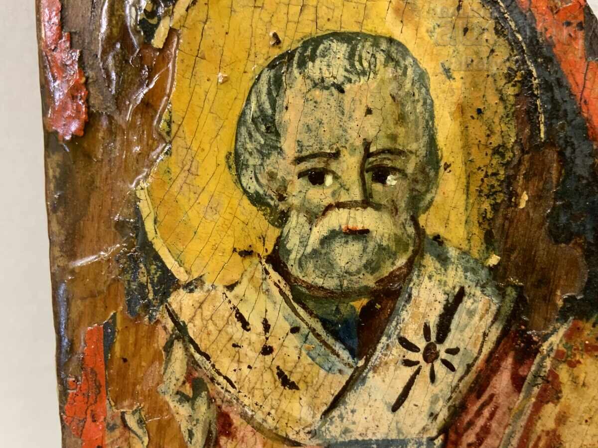 Ușiță pictată veche de triptic, Nicolae, Gheorghe, secolul al XIX-lea