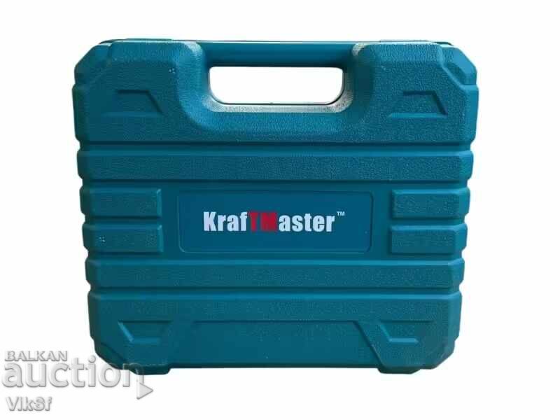 Аукцион Мини акумулаторен ъглошлайф KraftMaster 24V 6AH с 2 батерии